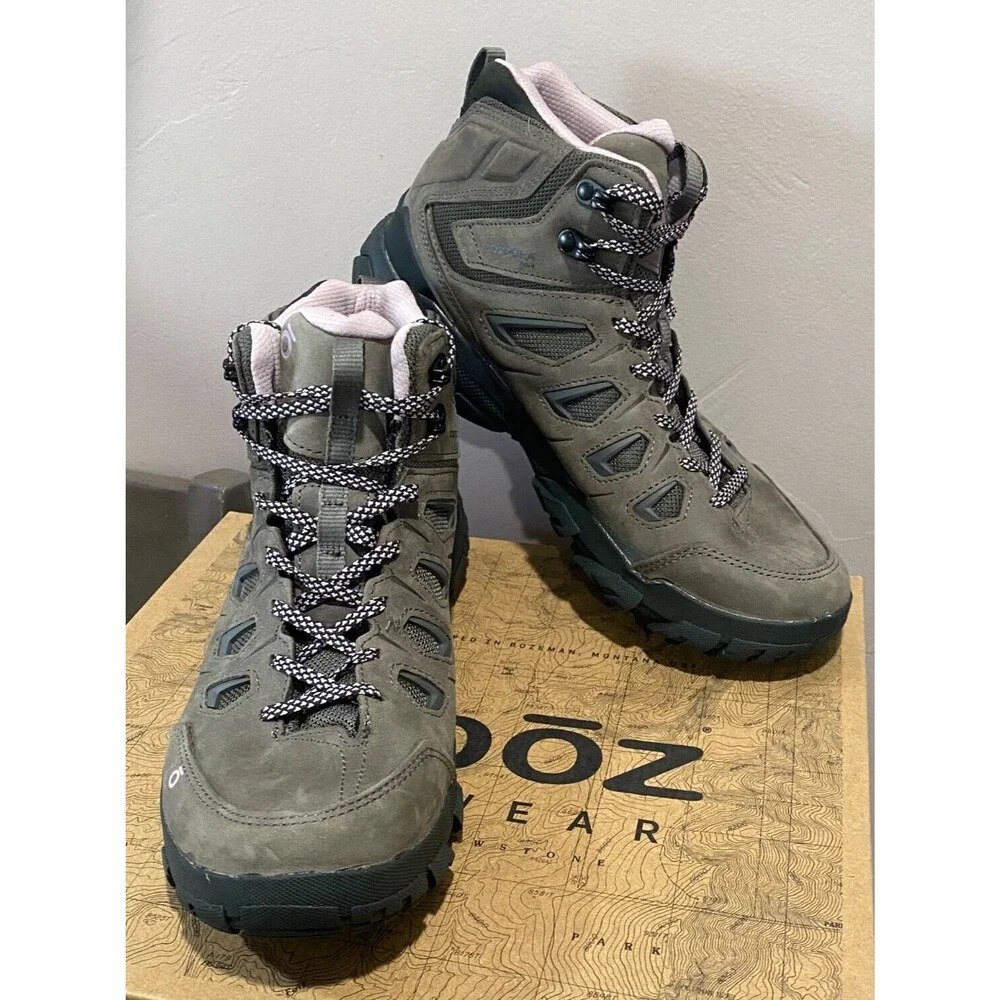 NEW Oboz Sawtooth X Mid Women’s Hiking Boots Shoes #24002 Charcoal Waterproof